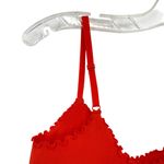 Aerie Red Seamless Rib Corset Bra Top Photo 3