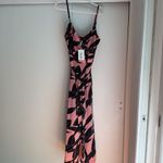 Ted Baker  Diantha pink Black Sour Cherry Palm-Printed Jumpsuit NWT 4 US 10 Photo 5