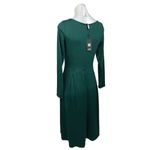 24seven Green Modest Long Sleeve Jersey Fit & Flare Midi Jersey Maxi Dress Sz S Photo 1