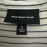 Who What Wear  Striped Ruffle Cuff Blouse S Photo 4