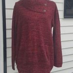 Style & Co . Button Neck Sweater with Kangaroo Pocket - Size Large Photo 0