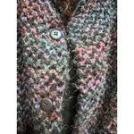 Allen Allen Allen Wah Knit Cardigan Sweater Colorful Button Front Coat Jacket L Photo 2