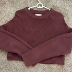 PacSun Brown  Sweater Cropped LA Hearts Photo 0