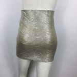BCBGeneration  Metallic Bodycon Mini Skirt Photo 9
