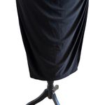 Ralph Lauren Ruched Sheath Dress Gorgeous Black V Neck Cap Sleeve Size 12 Photo 5