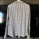 CP Shades  Linen Plaid Button Down Shirt Blouse Long Sleeve Photo 3