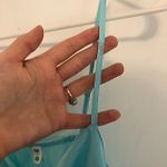 BP NEW NWT  NORDSTROM Plus Size Bow Detail Tank Top Aqua Turquoise Blue Cami 1X Photo 9