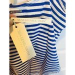 Sea Level Capri Frill One Piece Swimsuit Size US 8 Blue White Stripes Nautical Photo 8