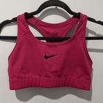 Nike ✨  Dri-Fit Sports‎ Bra Pink Size Womens Classic White Athletic Size Medium Photo 0