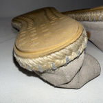 Verbenas Espadrilles Suede Leather Closed Toe Minimalist Luxury Shoes Size 40 Gray Photo 6