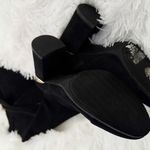 Tommy Hilfiger  | Faux Suede Black Gold Hardware Over Knee Boots Twnarzel | 9 Photo 10