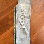 Juicy Couture Vince Destroyed Rhinestones straight leg jeans Photo 8