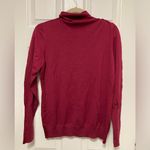 Neiman Marcus  Exclusive Vintage Wine Silk Blend Turtleneck Sweater Photo 7
