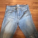 Moussy Vintage Distressed Ripped Jeans Women’s Size 27 Blue Denim Straight Leg Photo 2