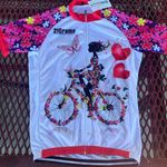 21 Grams Womens Full Zip Cycling Jersey Shirt Lightweight Bicycle Butterfly M Photo 9
