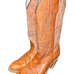 Capezio  Womens Brown Leather Heeled Western Cowboy Boots Size 8 M Vintage USA Photo 0