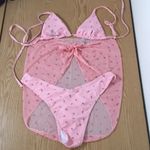 SheIn B5 New Women’s Sexy  3Pc Cheeky Bikini Swimsuit Sarong Set Size Large Photo 5