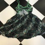 Cooperative Polka Dot Fit & Flare Mini Dress Cutouts Green Black Skater size 6 Photo 7