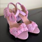 Yoki brand light pink denim Block Heel Sandals Photo 1