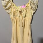 Sugar Thrillz Pale yellow mini Dress Photo 4