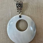 Reversible Abalone & Mother of Pearl Pendant Necklace Photo 6