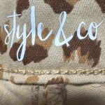 Style & Co  Plus Size 20W Leopard Print Skinny Mid Rise Curvy Fit Jeans Photo 11