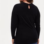 Torrid  Women’s Pullover Lace Keyhole Mock Neck Sweater Classic Black Size 5X NEW Photo 7