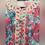 Lilly Pulitzer  Size 0 Florida Shift Dress Crochet Lace  with Pockets EUC Photo 3