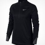 Nike Black Flash Long Sleeve Quarter Zip Dri Fit Running Shirt Top M Photo 8