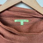 Trisha Tyler NWT Rust Orange Brown Cowl Neck Sweater Petite Small Size undefined Photo 1