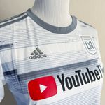 Adidas Los Angeles LA FC Soccer Jersey MLS Womens Medium White Gray Gift Photo 3