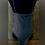 SheIn blk ribbed sleeveless bodysuit - Size Large Medium with Bag Photo 2