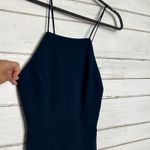 Bill Levkoff  Harmoni Chiffon Navy Blue Bridesmaid Formal Dress Size 14 Photo 9