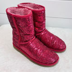 UGG  Australia Red Sequin  Women's Boots Size‎ 7 Photo 0
