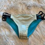 l*space L* Bikini Bottom Teal Blue Strappy Sides Photo 9