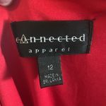 Connected Apparel  Red Sleeveless Shag Dress Photo 7