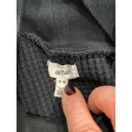 Aerie  Long Sleeve Blizzard Waffle Mock Neck T-Shirt Black Women's Size Medium Photo 4