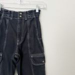 BDG [] Urban Outfitters Black Blaine High Rise Relaxed Skate Cargo Jeans Size 24 Photo 6