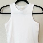 Madewell  Tank Top Womens (Re)generative Cotton Ribbed Cutaway White Size XXS NEW Photo 3