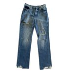 Frame  Women's Foothill Distressed Straight Leg Jeans Size 27 Photo 5