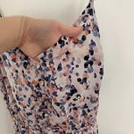 Jack by BB Dakota Printed High Low Midi Dress White Purple Pink Abstract Geo S Photo 6