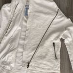 Anthropologie  Terry Zip Up Hoodie White Small Photo 2