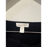 Garnet Hill  Black 100% Cashmere V Neck Dolman Sweater Top Size M Photo 2