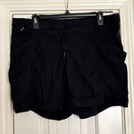 Lululemon Dance Studio Shorts Size 12 Black Lightweight Elastic Waist Relaxed Photo 0