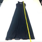 Bill Levkoff Levkoff Bridemade navy lace chiffon maxi dress  Size 4. Photo 5