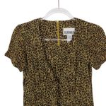 Just in Thyme 1990s Leopard Print Short Sleeve Casual Mini Dress Size 4 Small Brown Photo 3