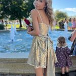 Boutique Gold Princess Sequined Mini Dress (Mondressy) Photo 2