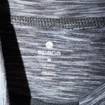 Apana Gray Heathered Fleece Lined Mock Neck Sweatshirt Womens M Athletic Photo 4