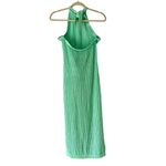 Beach Riot  NWTs Romee High Neck Halter Green Crochet Dress Swim Coverup medium Photo 5