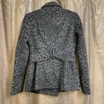 Moda International Victorias Secret Y2K Leopard Print Gray Black Peacoat Jacket Photo 6